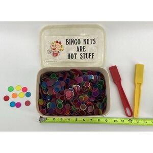 Magnetic Bingo Chips Markers Multiple Colors Has 2 Magnetic Wand